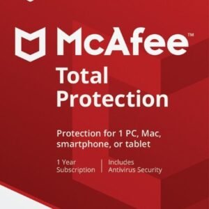 McAfee Total Protection 1 Device 1 Year Basic Subscription Download